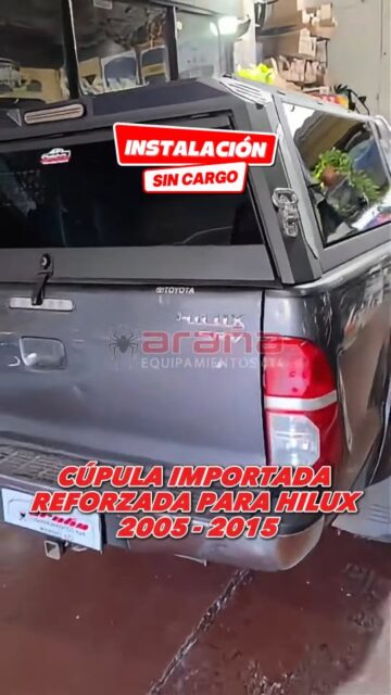 🚘 CÚPULA DESARMABLE METÁLICA PREMIUM PARA TOYOTA HILUX 2005–2015 🚘

Equipá tu Toyota Hilux 2005–2015 con una cúpula metálica desarmable, resistente y pensada para uso real.

✔️ Metálica y desarmable
✔️ Ventanas levadizas + puerta trasera con cerradura
✔️ Accesos laterales para subir al techo
✔️ Luz LED de stop + luz interior
✔️ Instalación sin agujerear la caja
✔️ Guía portaequipaje con capacidad hasta 450 kg

⚡ Compatible con Toyota Hilux 2005 - 2015

👉 Más protección, seguridad y practicidad para tu pickup en un solo accesorio

🔧 Instalación sin cargo en nuestro local
📦 Envíos a todo el país

📍 Av. Warnes 675 – CABA
📲 Consultanos por WhatsApp o mensaje directo

🕷️ @equipamientosarania — Especialistas en accesorios para pickup
#ToyotaHilux #CupulaPickup #AccesoriosHilux #Pickup4x4 #Equipamientos4x4
