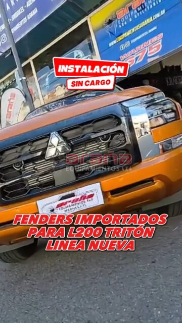 🔥 FENDERS + TAPA KRAKEN PARA MITSUBISHI TRITON L200

Equipá tu Mitsubishi Triton L200 con Fenders importados reforzados + tapa rígida plegable y deslizable marca Kraken. Protección y seguridad 

✅ Fenders reforzados de alta resistencia
✅ Tapa rígida Kraken plegable y deslizable
✅ Encaje perfecto para Mitsubishi Triton L200
✅ Terminación premium

🔧 Instalación sin cargo en nuestro local
📦 Envíos a todo el país

📍 Av. Warnes 675 – CABA
📲 Consultanos por WhatsApp o mensaje directo

🕷️ @equipamientosarania — Especialistas en accesorios para pickup 4x4

#MitsubishiTriton #TritonL200 #FendersTriton #TapaKraken #tapaplegable