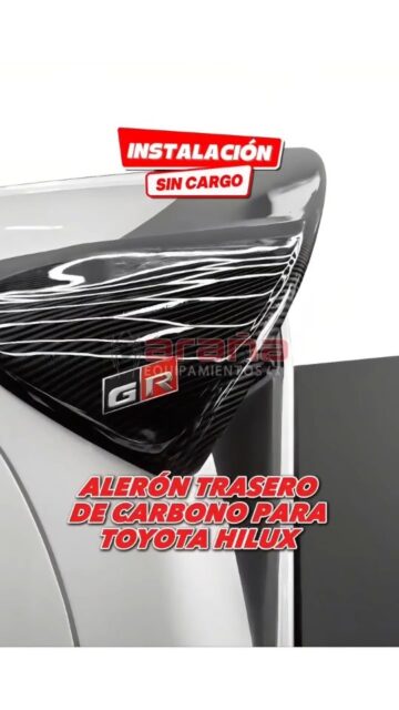 🔥 ALERÓN TRASERO DE TECHO PARA TOYOTA HILUX 

Dale a tu Toyota Hilux un look más deportivo y agresivo con este alerón trasero de techo importado. Estética premium y terminación impecable.

✅ Diseño deportivo
✅ Compatible con Toyota Hilux 2016 en adelante
✅ Terminación premium
✅ Encaje perfecto
✅ Mejora la estética y presencia de la pickup
✅ Material resistente y de alta calidad

🔧 Instalación sin cargo en nuestro local
📦 Envíos a todo el país

📍 Av. Warnes 675 – CABA
📲 Consultanos por WhatsApp o mensaje directo

🕷️ @equipamientosarania — Especialistas en accesorios para pickup 4x4

#toyotahilux #HiluxArgentina #accesorioshilux #Warnes #ArañaEquipamientos