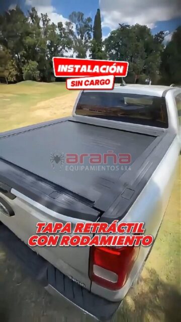 Tapa Retráctil con rodamiento! 🛡️

La solución más práctica y segura para tu camioneta. En Equipamientos Araña nos ocupamos de cada detalle:

✅ Compatible con todos los modelos
✅ Instalación sin cargo en nuestro local
✅ Envíos a todo el país

✅ Única con rodamientos.
✅ Bloqueo interno automático.
✅ Practica y segura.
✅ Sistema de espiral donde enrolla la cortina, sin hacer contacto entre tablillas.
✅ Burletes de excelente calidad aptos para altas y bajas temperaturas.
✅ Canaletas internas de desagotes.
✅ Pintura microtexturada premium negro mate.
✅ Perfiles laterales robustos, tablillas y canaletas fabricadas en aluminio.

Dale a tu vehículo el resguardo que se merece y asegurá la carga en todo momento.
Consultanos por más información y cotizaciones.
¡Confiá en Equipamientos Araña para equipar tu pick-up con calidad y estilo! ✨

#taparetractil #pickup #equipamientos4x4  #PickUp #equipamientosaraña